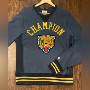Todd Snyder x Champion - Men’s Striped Retro Varsity Sweatshirt (M)